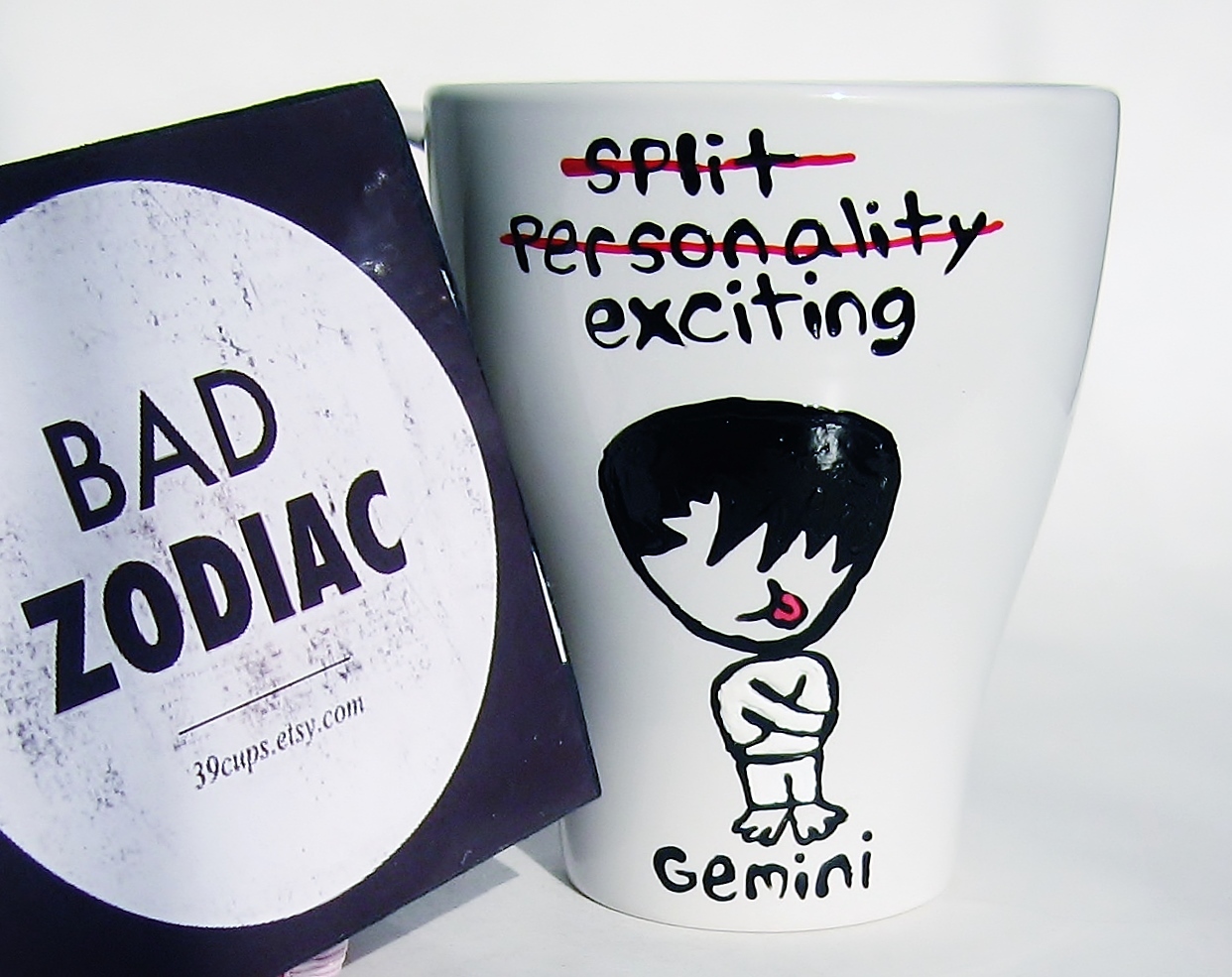 Ceramic Coffee Mug Gemini Uniqe Birthday Gift